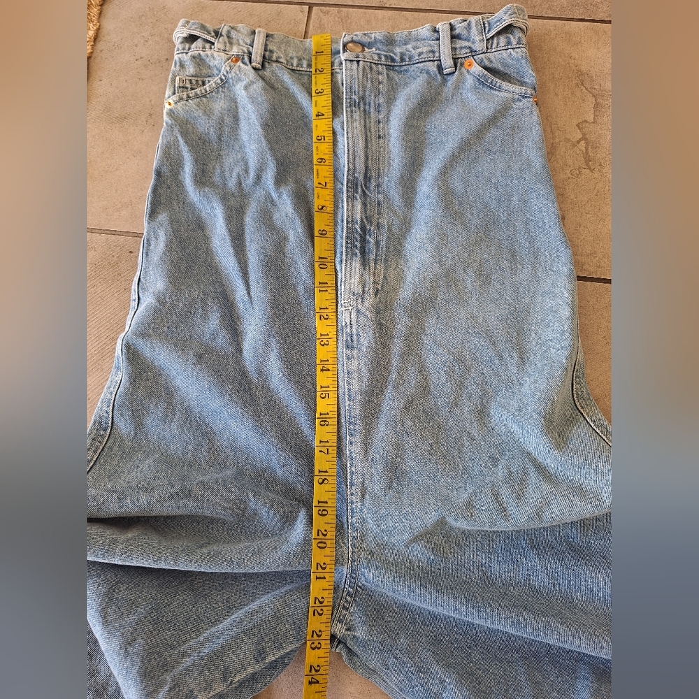 ALOHAS Lola Blue Denim Strapless Wide‎ Leg Jumpsuit Boho Casual Beachy Size M - Picture 7 of 8
